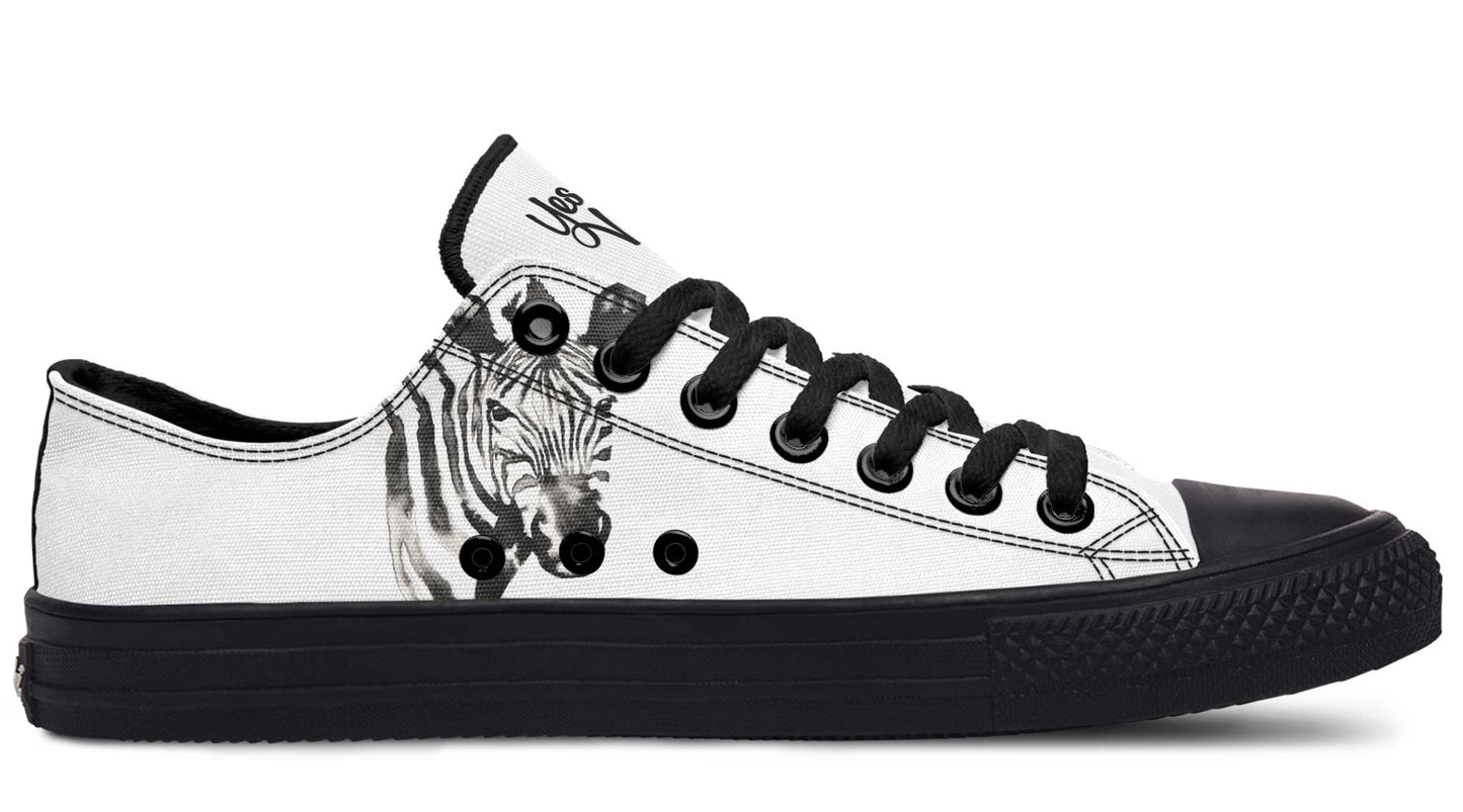Watercolor Black Zebra