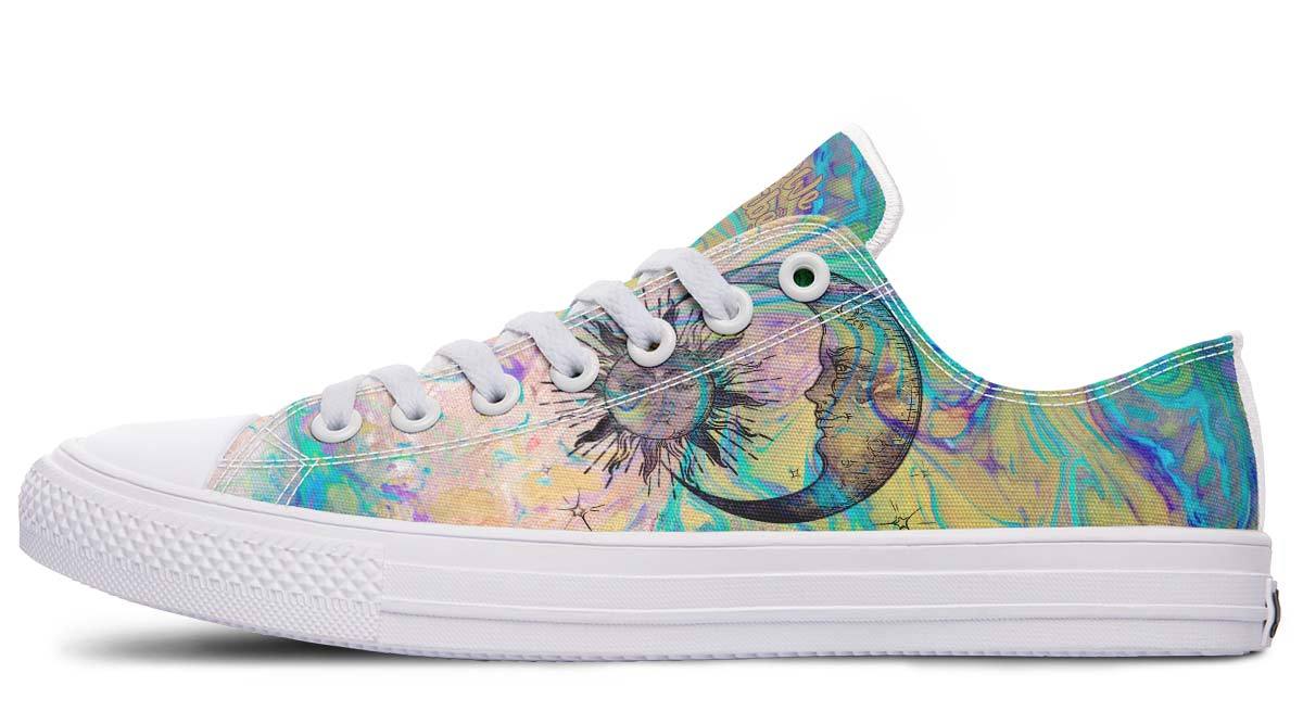 Watercolor Sun And Moon