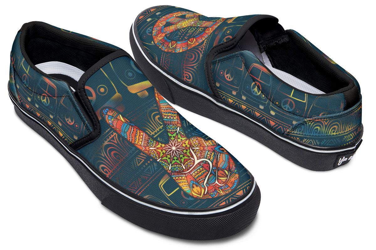 Abstract Color Hippie Bus