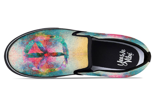 Colorful Paint Peace Feather