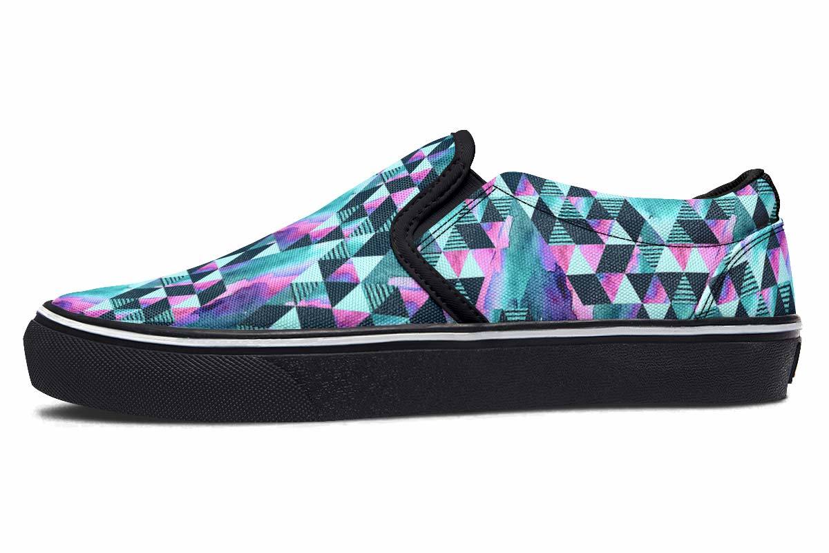 Geometric Watercolor Turquoise