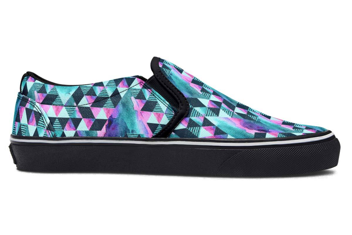 Geometric Watercolor Turquoise