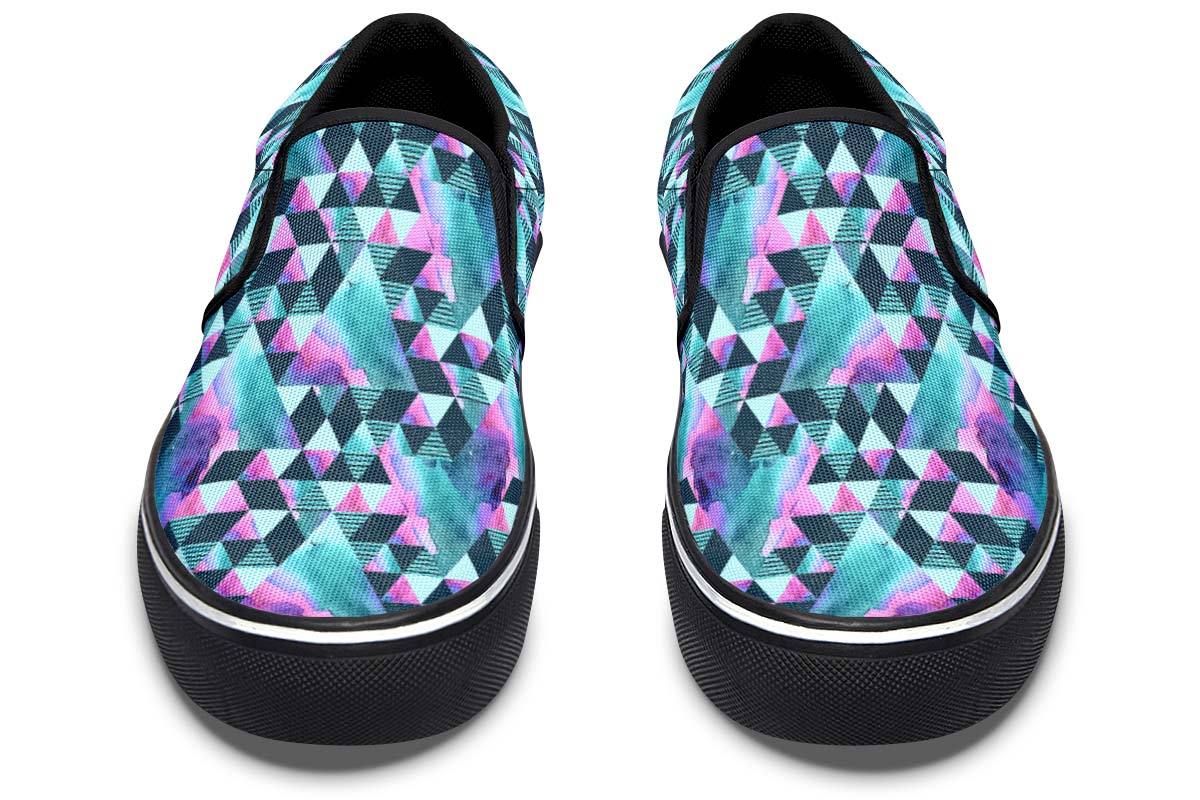 Geometric Watercolor Turquoise