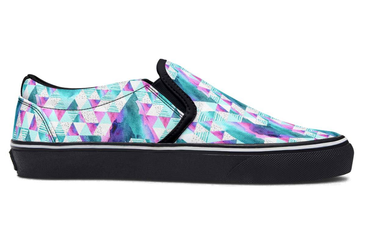Geometric Watercolor White