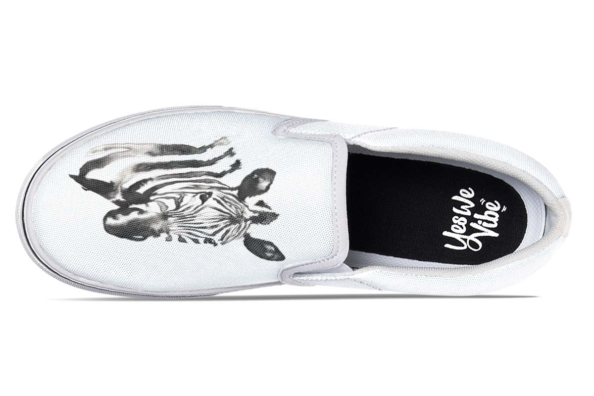 Watercolor Black Zebra