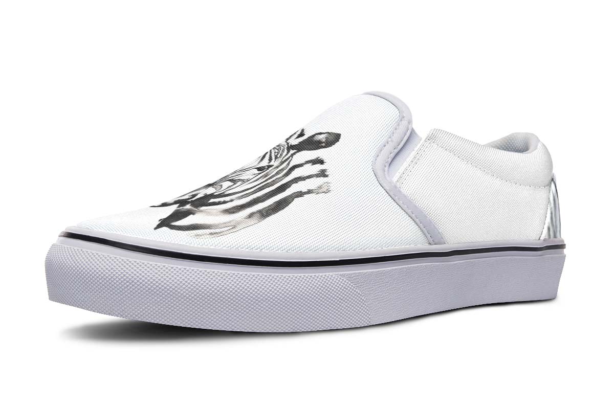 Watercolor Black Zebra