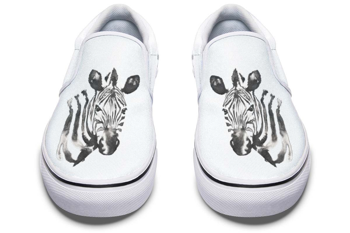 Watercolor Black Zebra