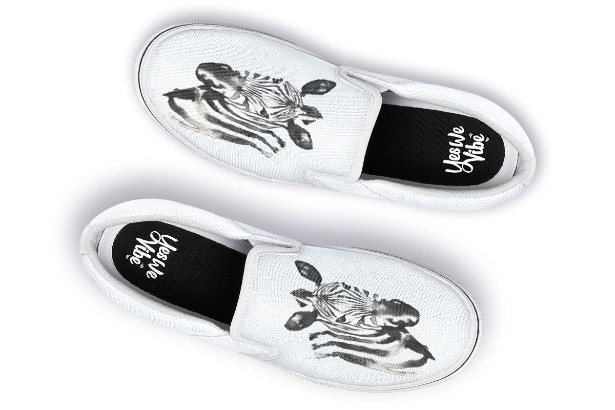 Watercolor Black Zebra