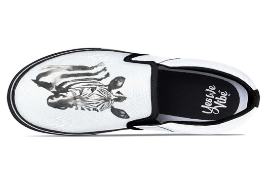 Watercolor Black Zebra