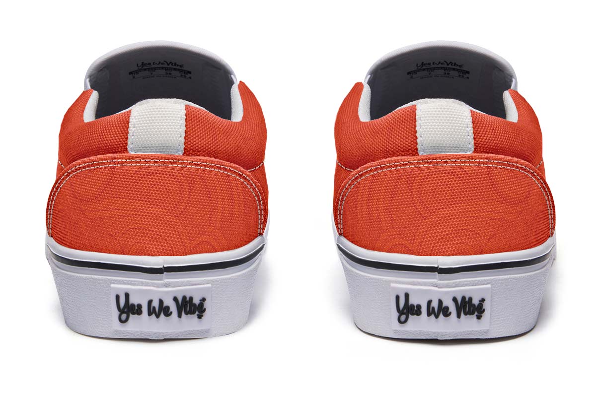 Woman And Lotus Dark Orange