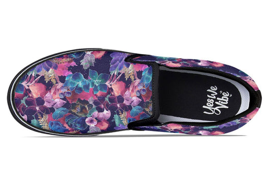 Dark Purple Watercolor Garden