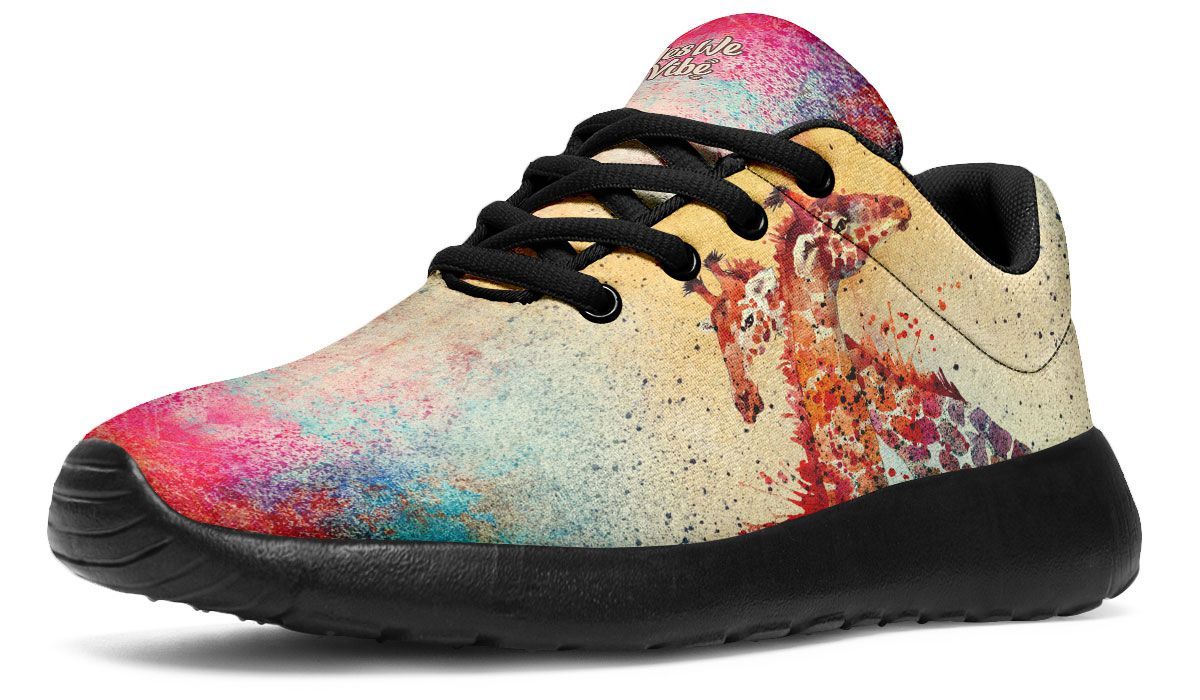 Colorful Paint Giraffes