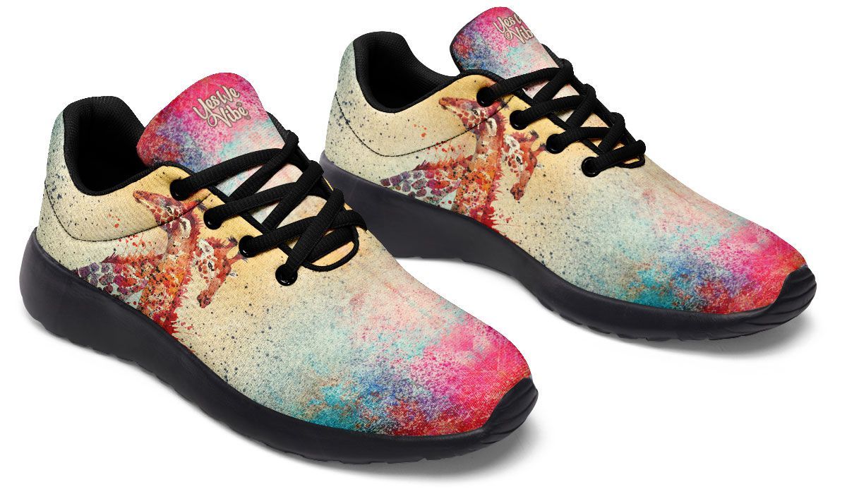 Colorful Paint Giraffes