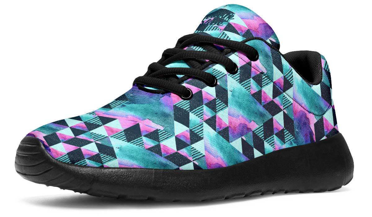 Geometric Watercolor Turquoise