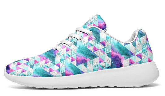 Geometric Watercolor White