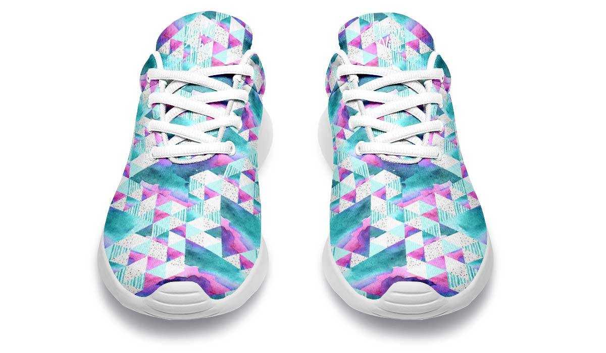 Geometric Watercolor White