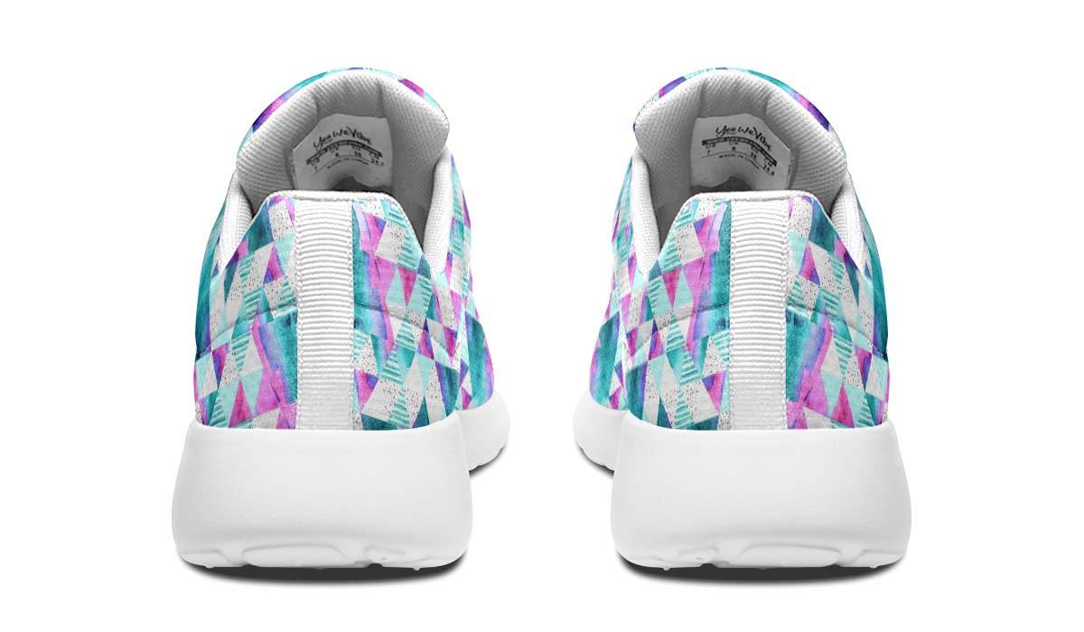 Geometric Watercolor White