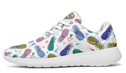 Pineapples And Triangles White