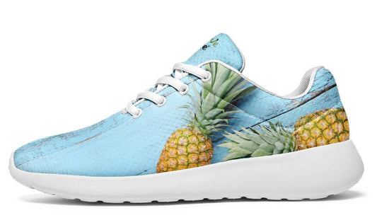 Pineapples Blue Wood