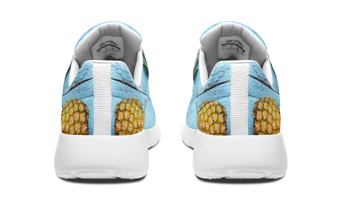 Pineapples Blue Wood