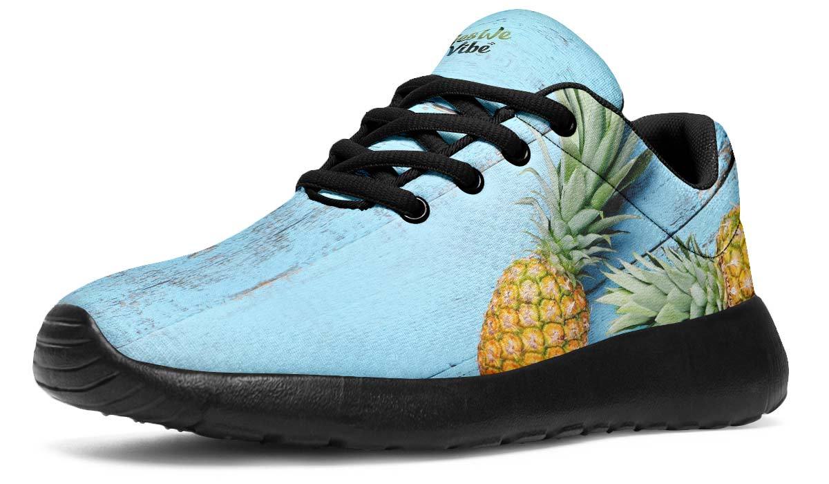 Pineapples Blue Wood