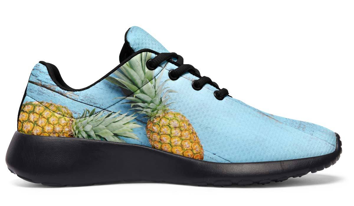 Pineapples Blue Wood