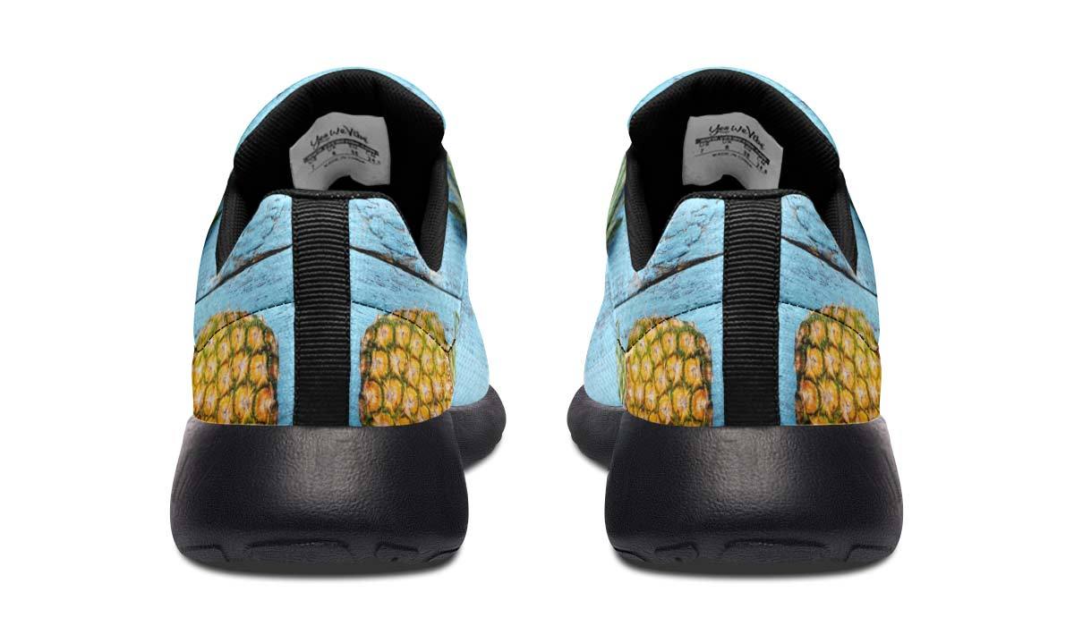 Pineapples Blue Wood