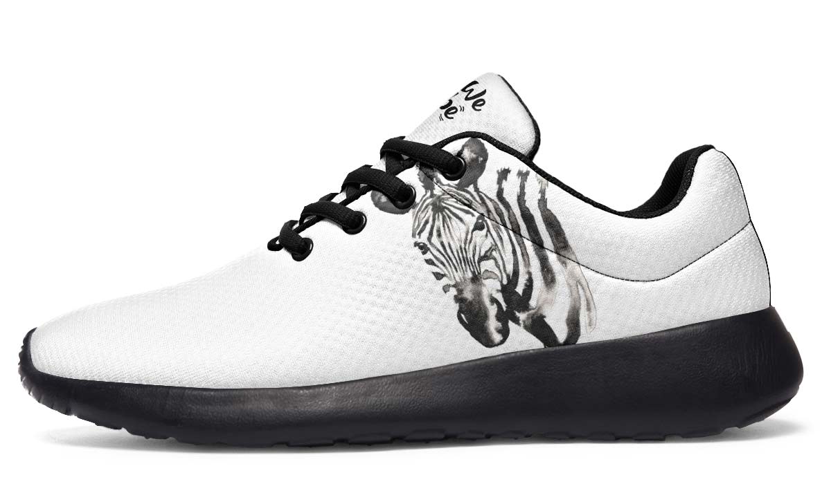 Watercolor Black Zebra