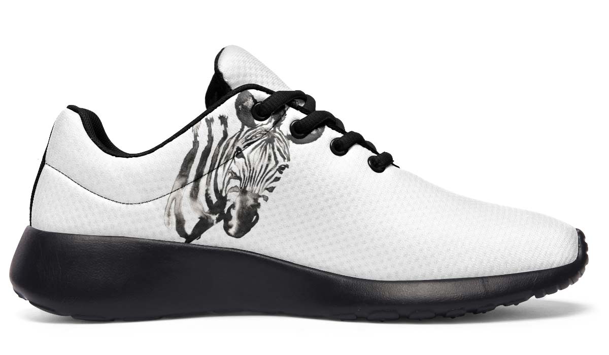 Watercolor Black Zebra