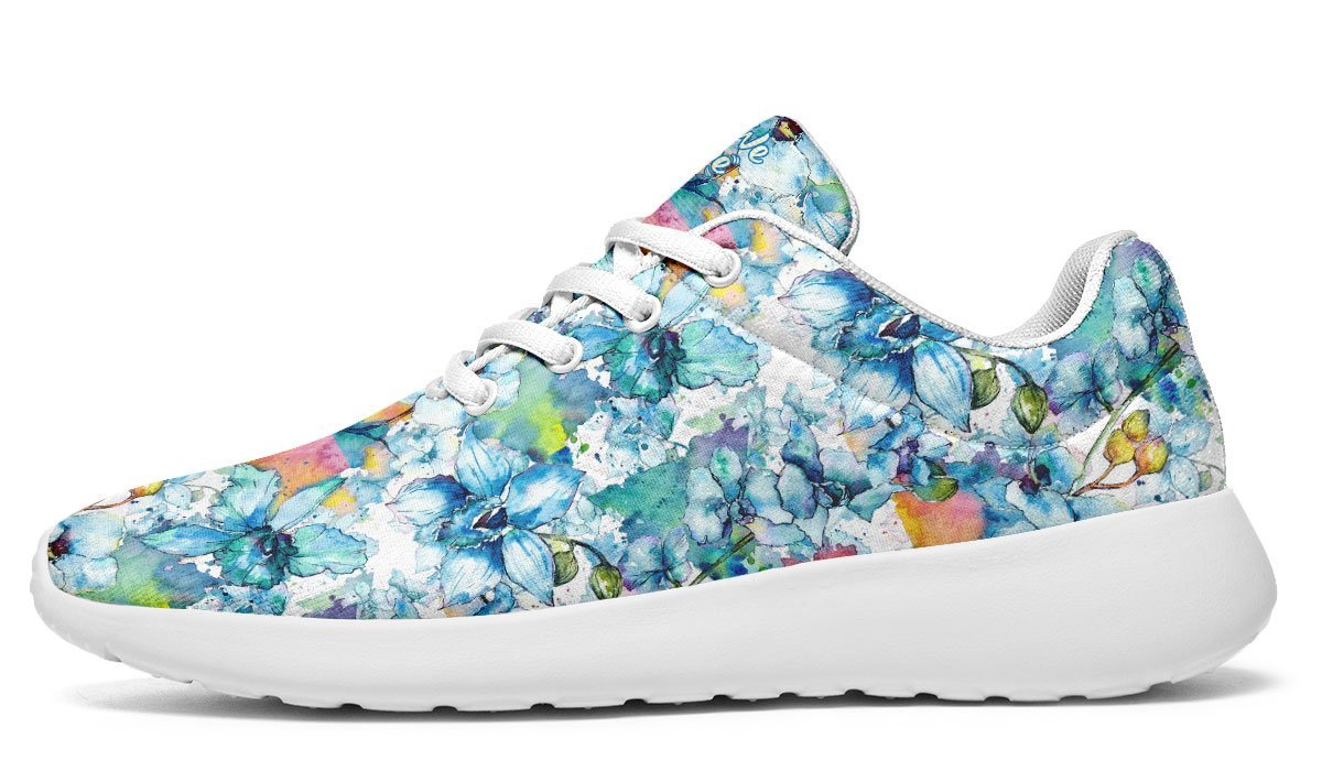 Watercolor Flowers Yellow Orange