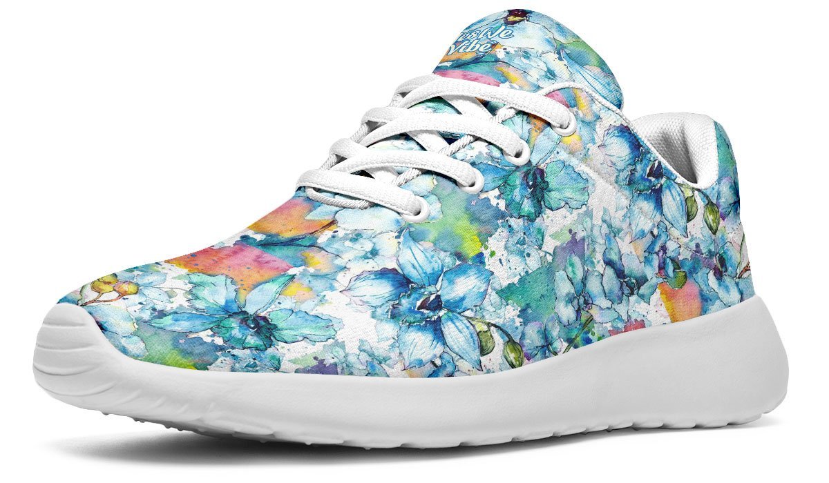 Watercolor Flowers Yellow Orange