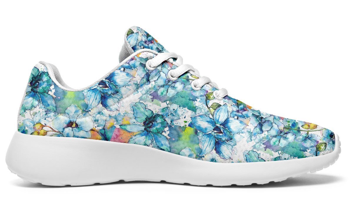 Watercolor Flowers Yellow Orange