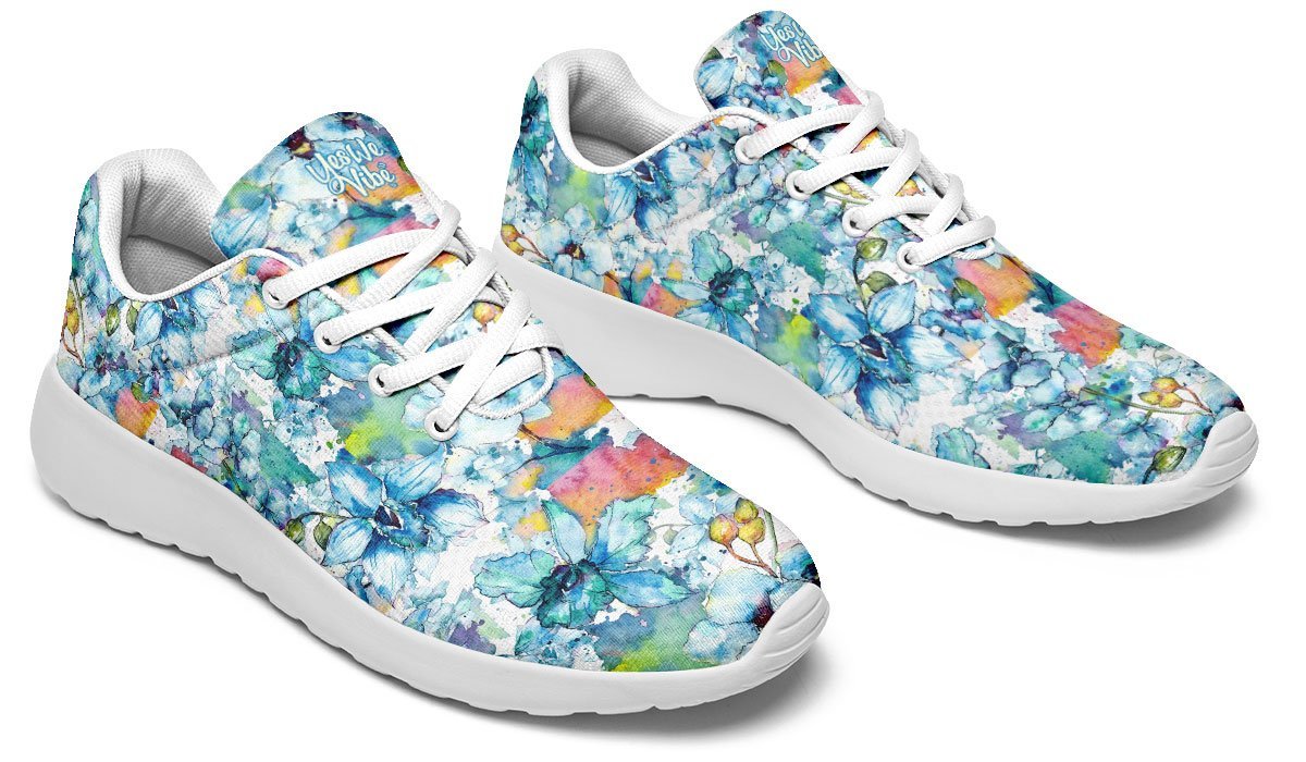 Watercolor Flowers Yellow Orange