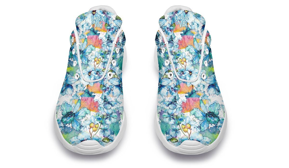 Watercolor Flowers Yellow Orange