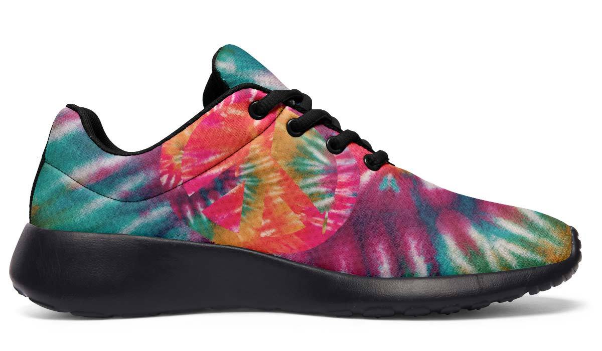 Tie Dye Peace Maroon Turqoise