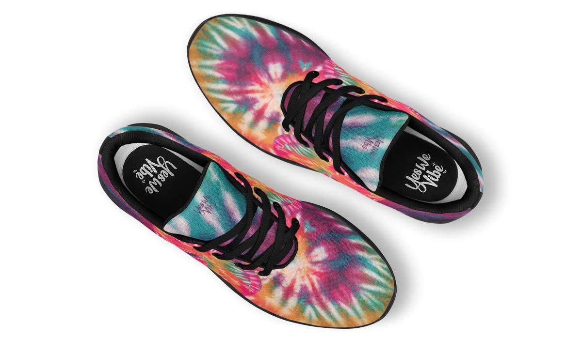 Tie Dye Peace Maroon Turqoise