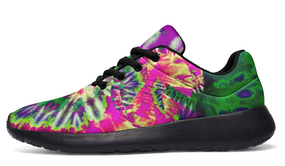 Tie Dye Peace Pink Green