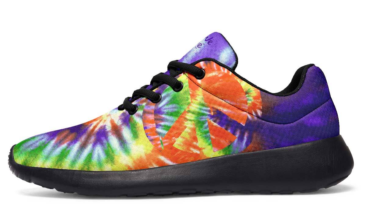 Tie Dye Peace Purple Orange