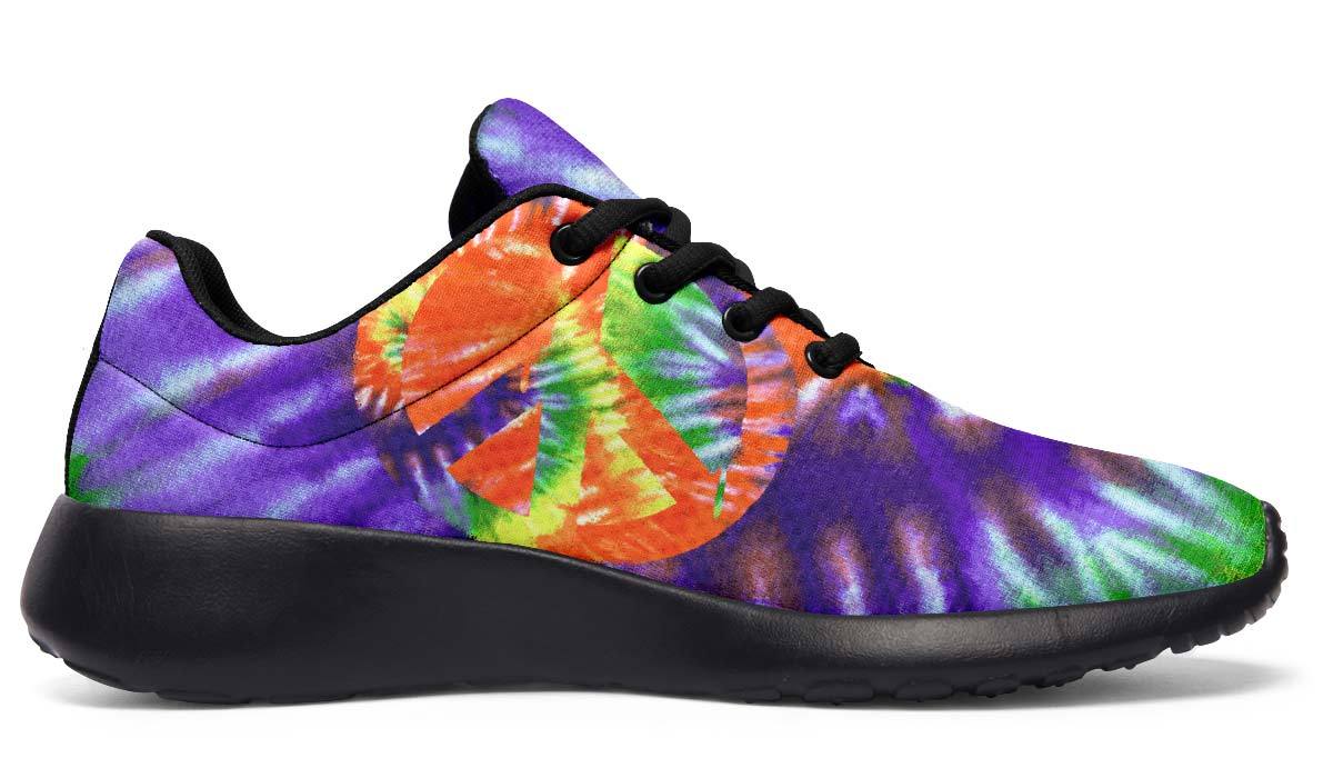 Tie Dye Peace Purple Orange