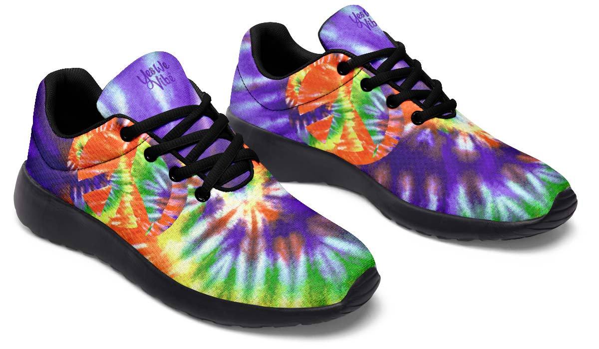 Tie Dye Peace Purple Orange