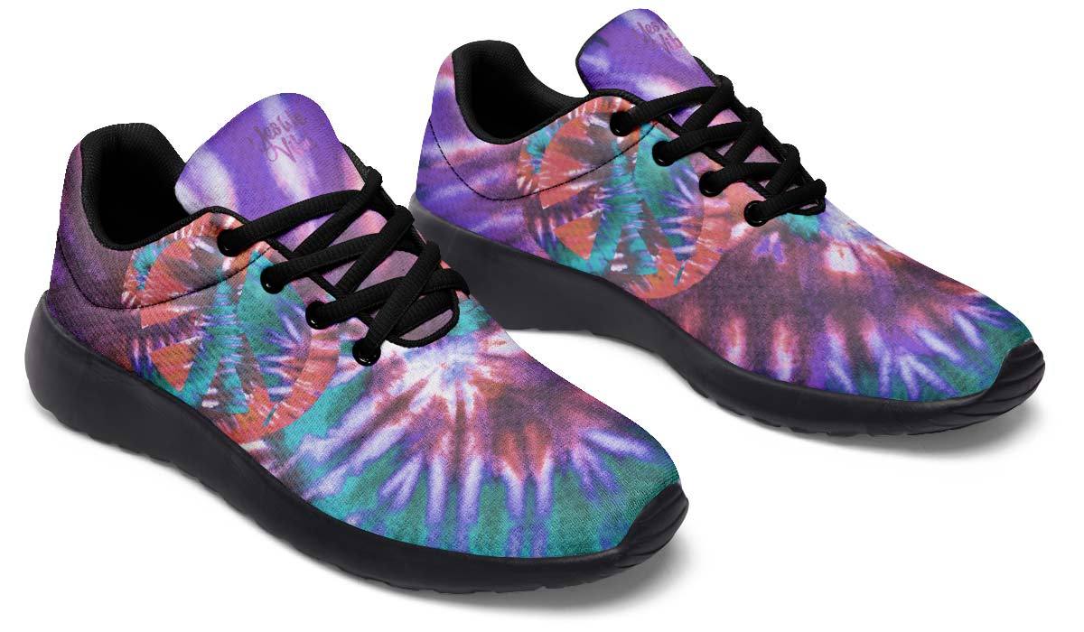 Tie Dye Peace Purple Pink