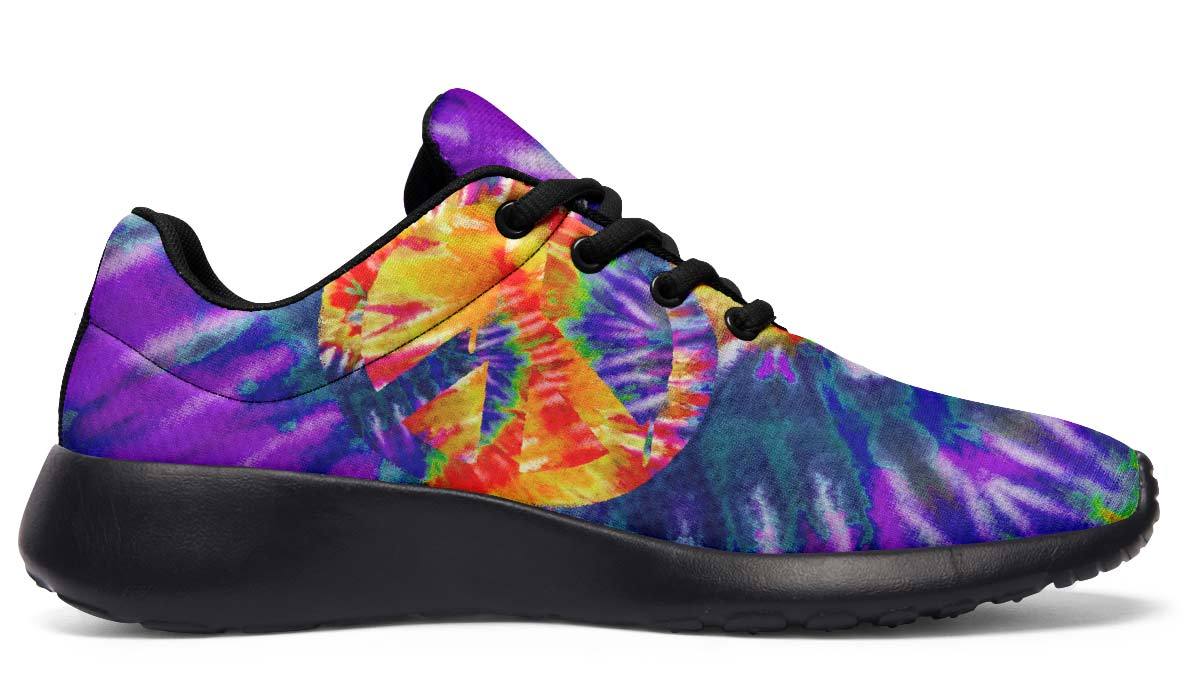 Tie Dye Peace Yellow Purple