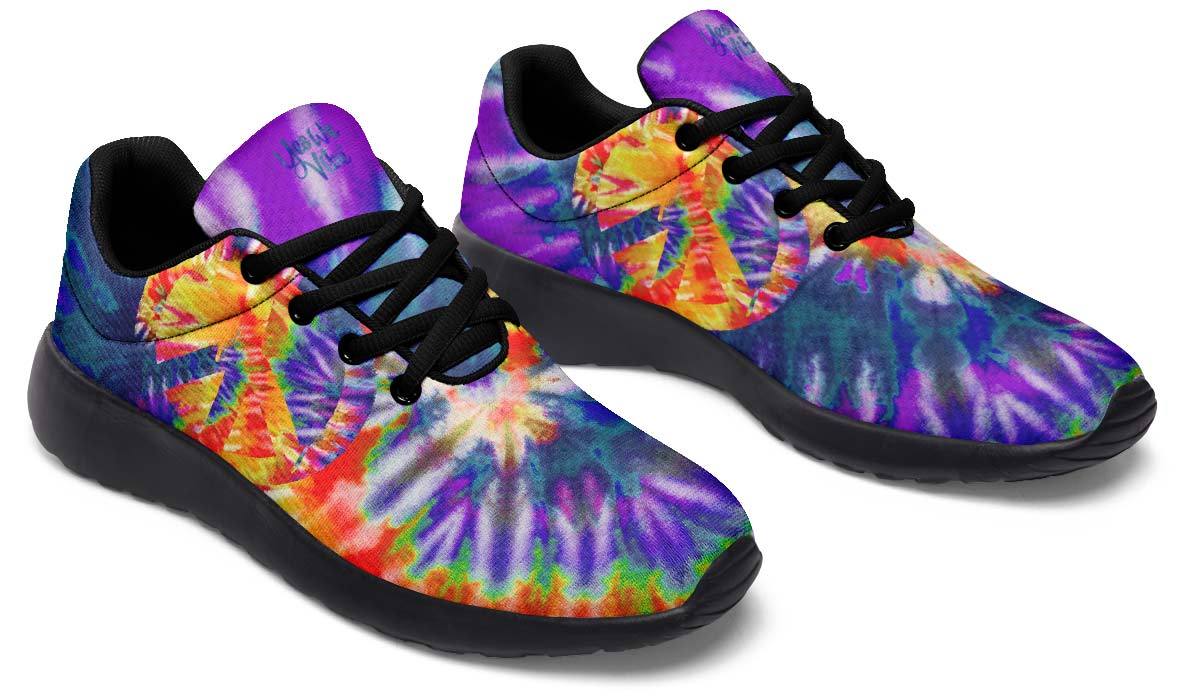 Tie Dye Peace Yellow Purple