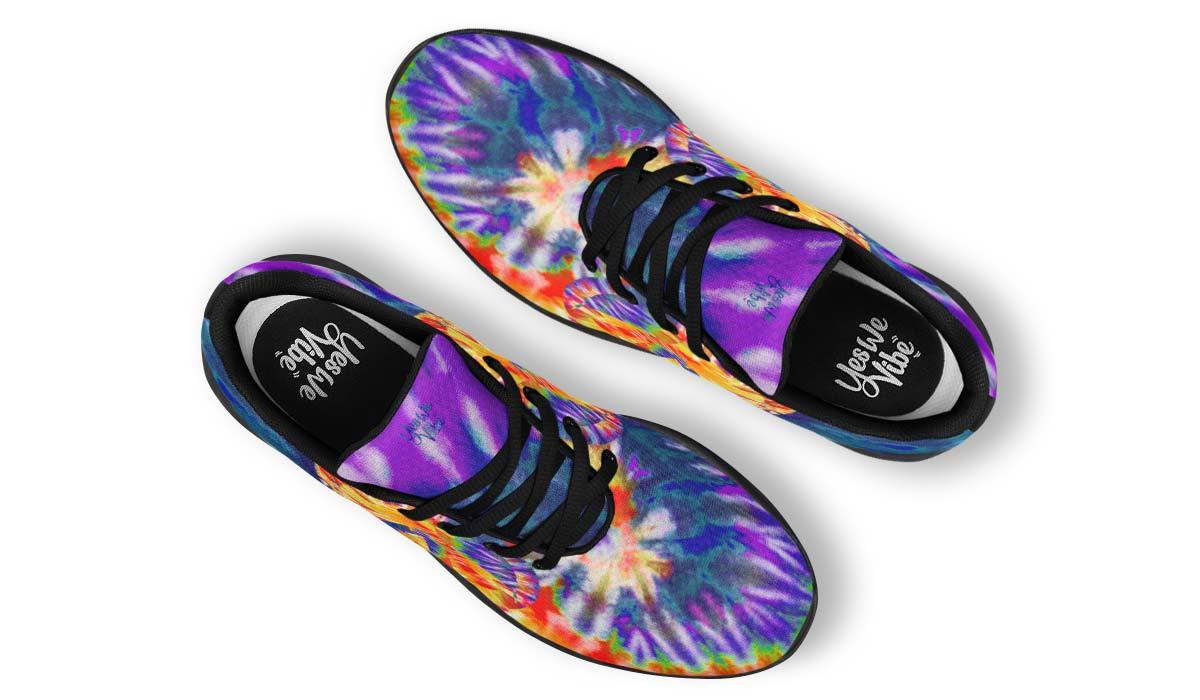 Tie Dye Peace Yellow Purple