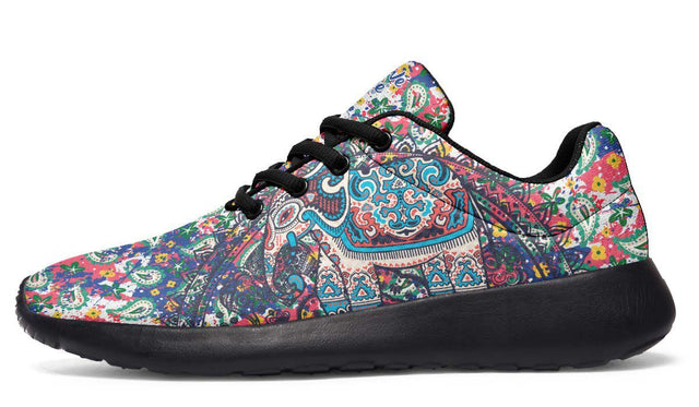 Colorful Elephant With Paisley Pattern