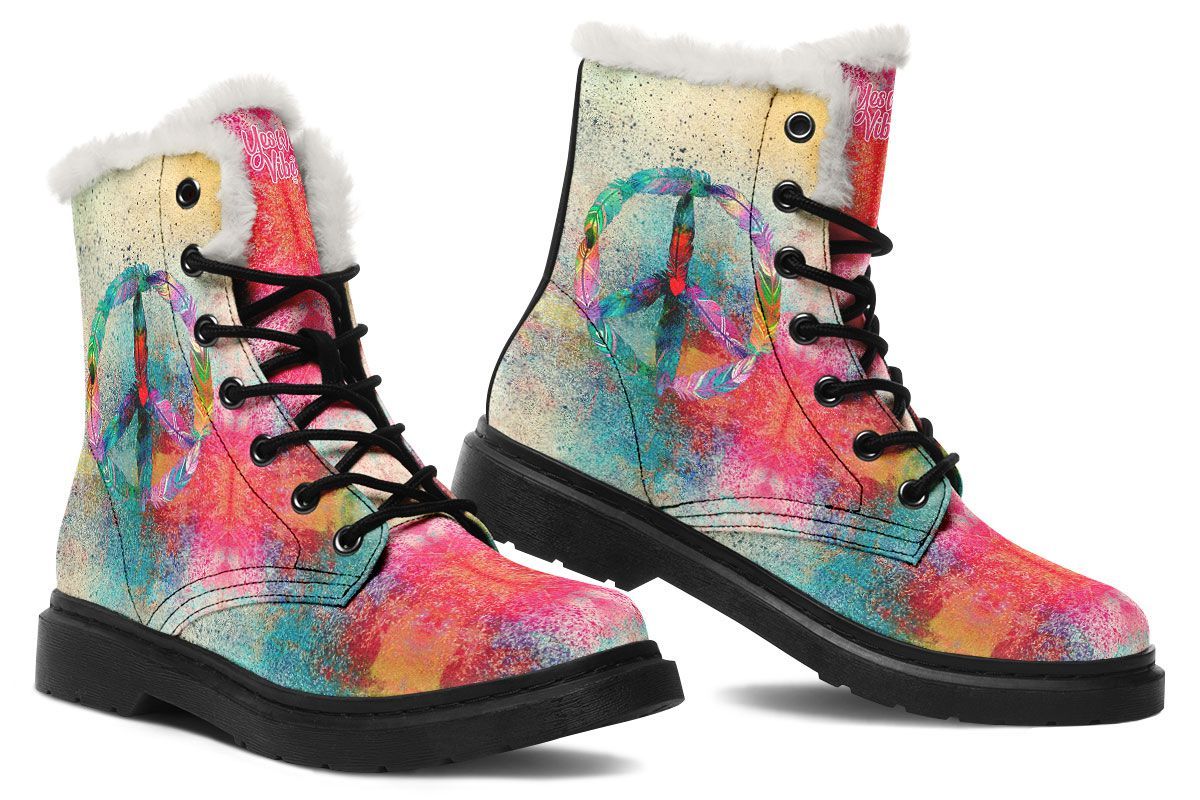 Colorful Paint Peace Feather