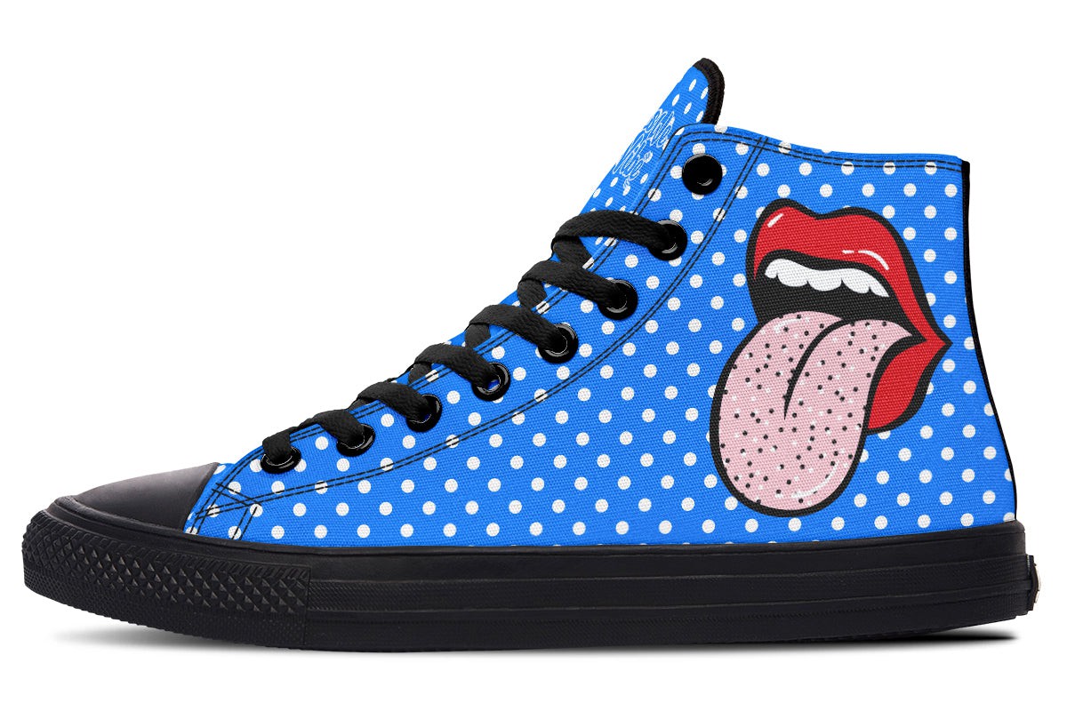 Immaculated Tongue Blue Whitedots