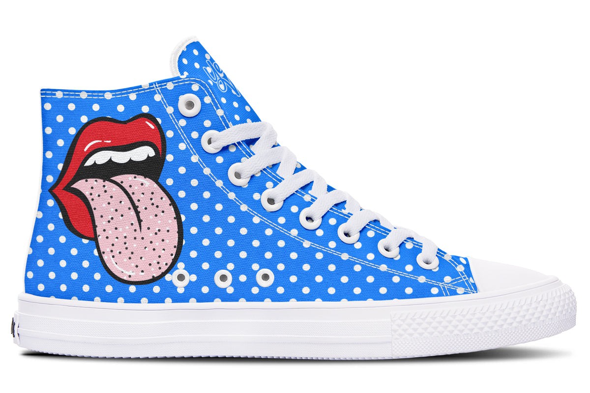 Immaculated Tongue Blue Whitedots