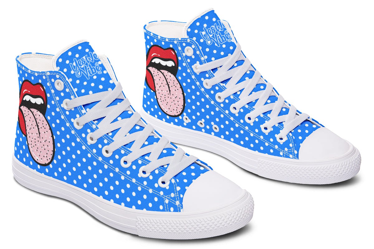 Immaculated Tongue Blue Whitedots