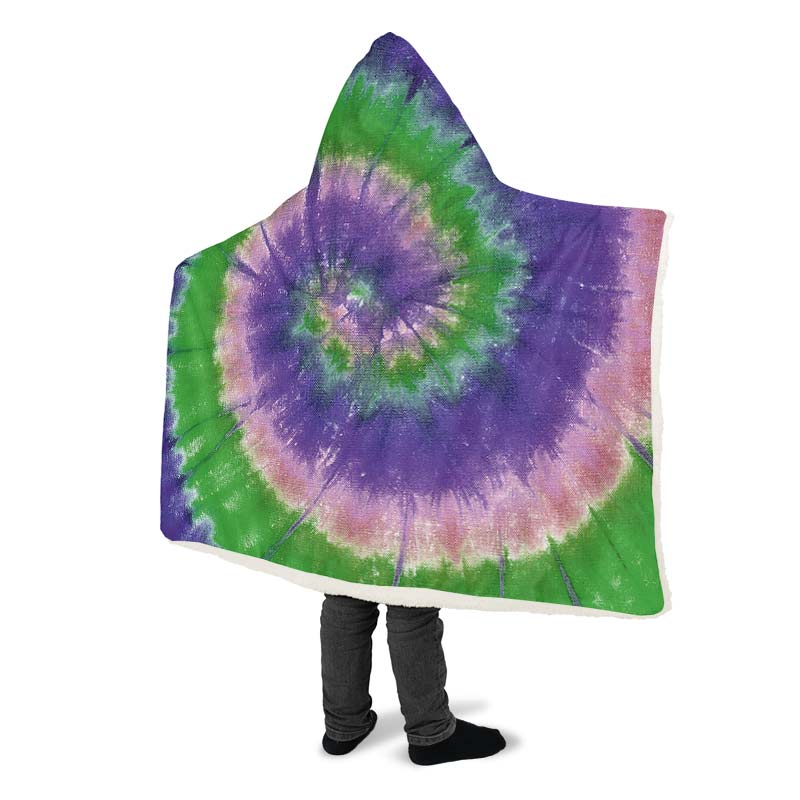 Purple Green Tie Dye